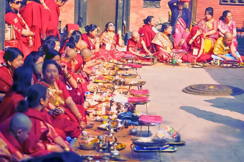 Bare chhuyegu, the Bajracharya initiation rite