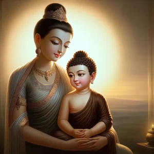buddha-with-mother-maya-devi